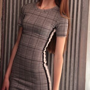 Fitted Plaid Dress